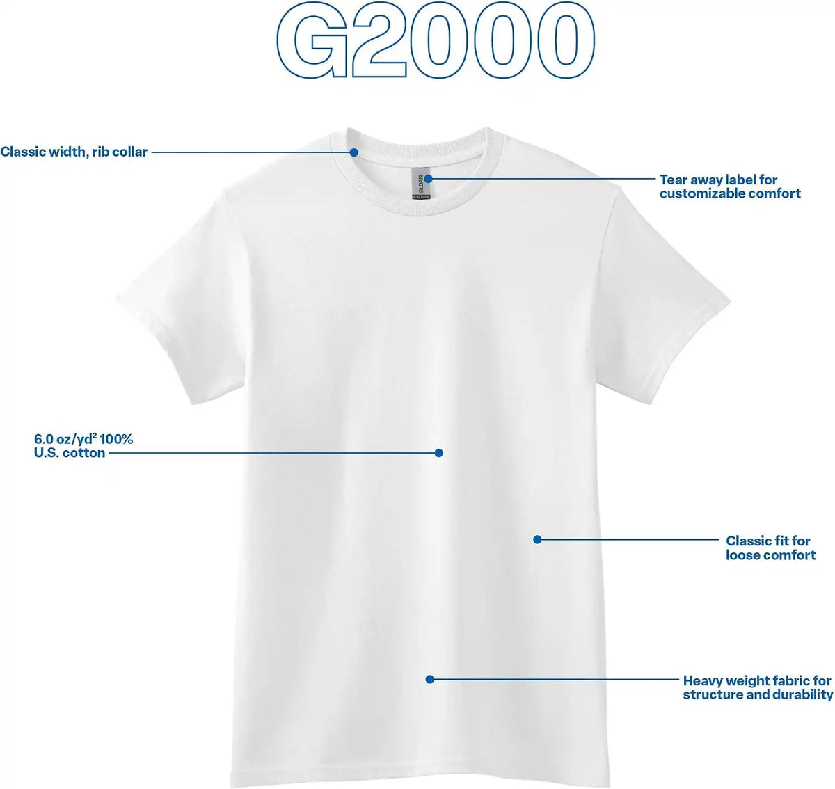 Gildan Adult Ultra Cotton T-Shirt, Style G2000, Multipack
