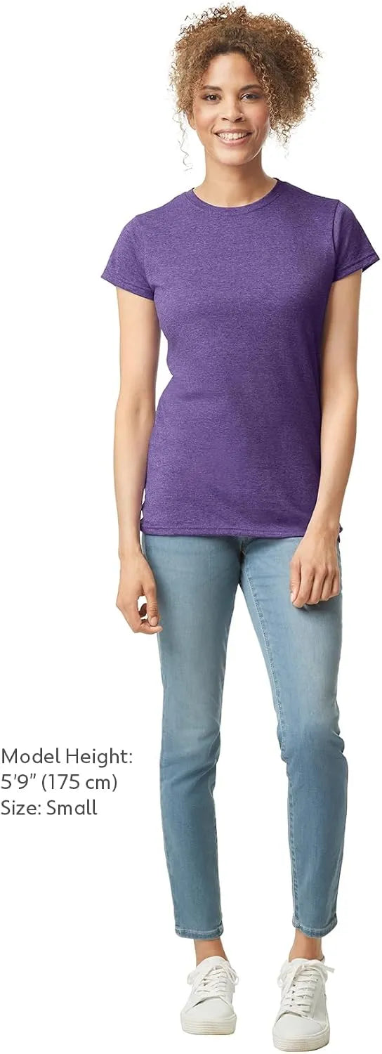Gildan Womens Softstyle Cotton T-Shirt, Style G64000l, Multipack