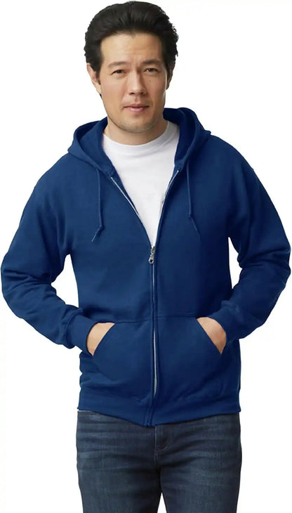 Underground Printing Unisex Adult Fleece Zip Hoodie Sweatshirt, Style G18600, Multipack