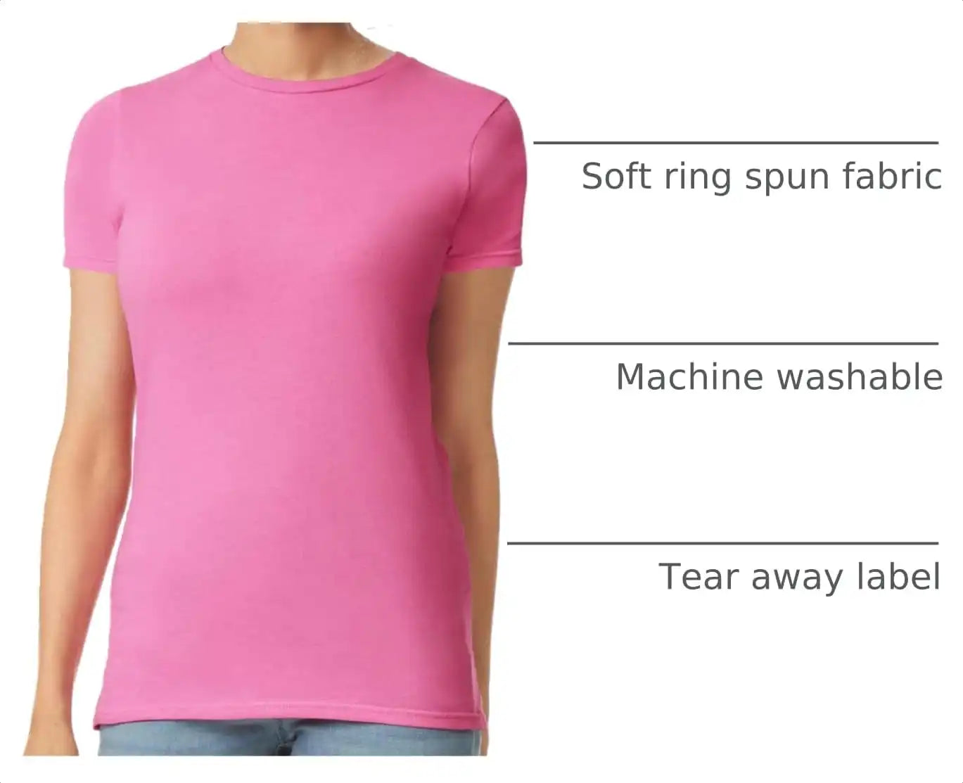 Gildan Womens Softstyle Cotton T-Shirt, Style G64000l, Multipack