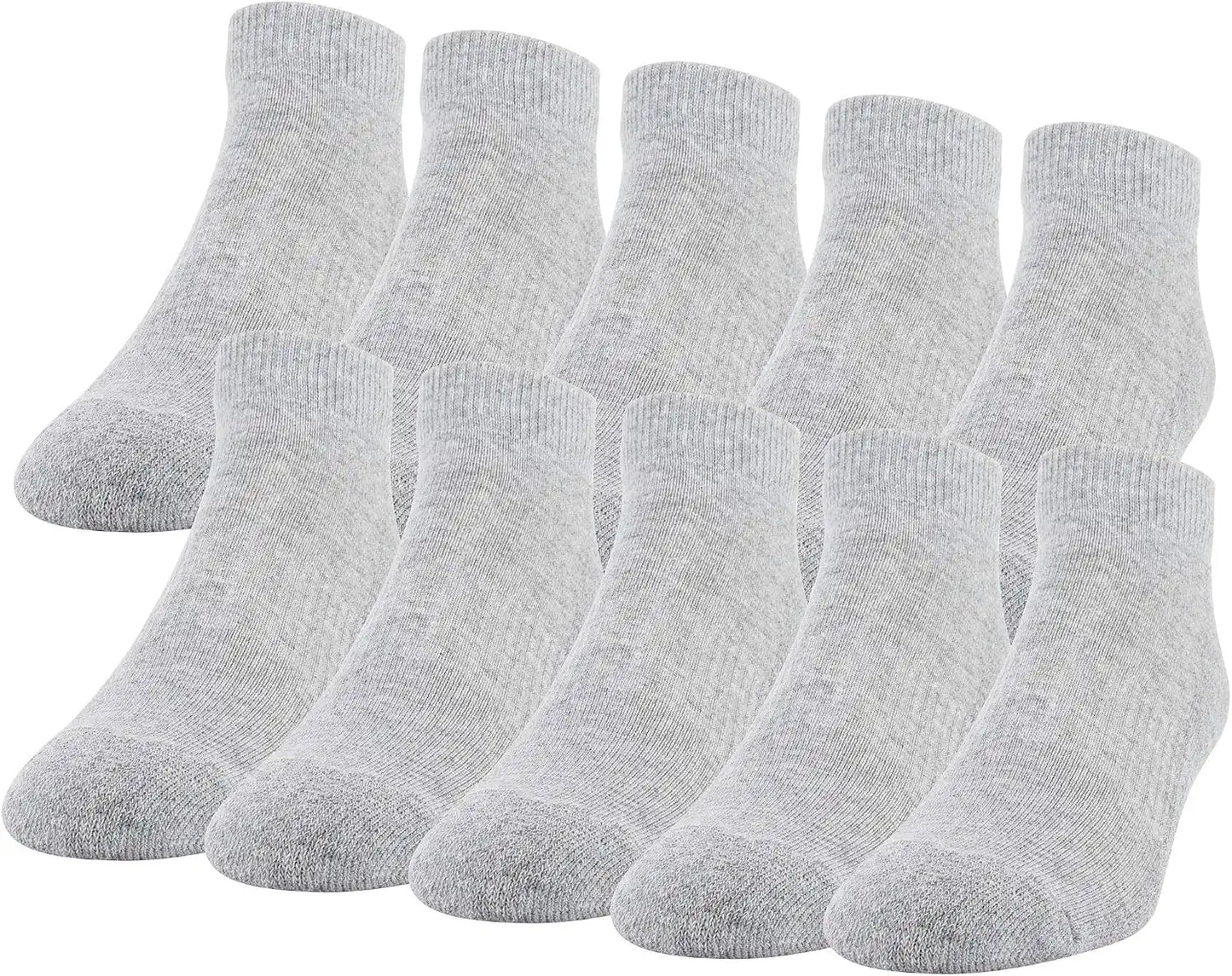 Gildan Men's Active Cotton Low Cut Socks (10-Pairs)