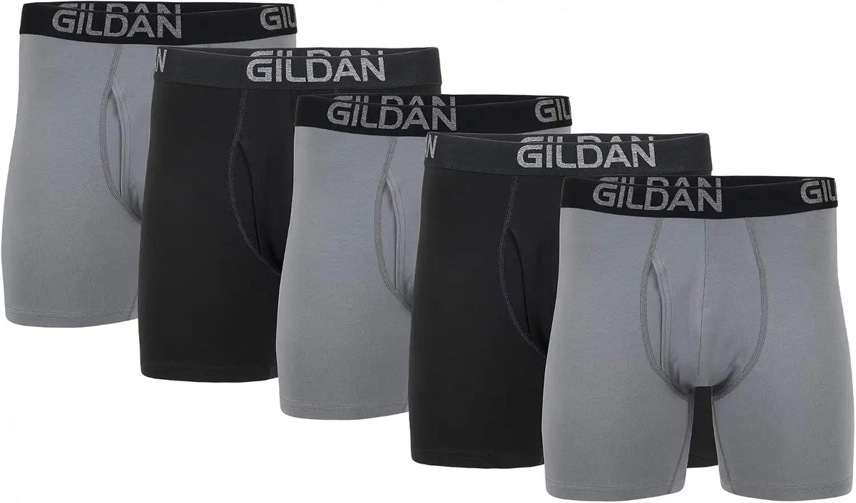 Gildan Men's Underwear Cotton Stretch Boxer Briefs, Multipack