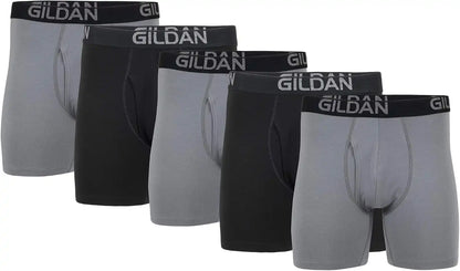 Gildan Men's Underwear Cotton Stretch Boxer Briefs, Multipack