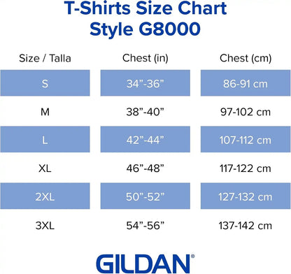 Gildan Unisex-Adult DryBlend T-Shirt, Style G8000, Multipack