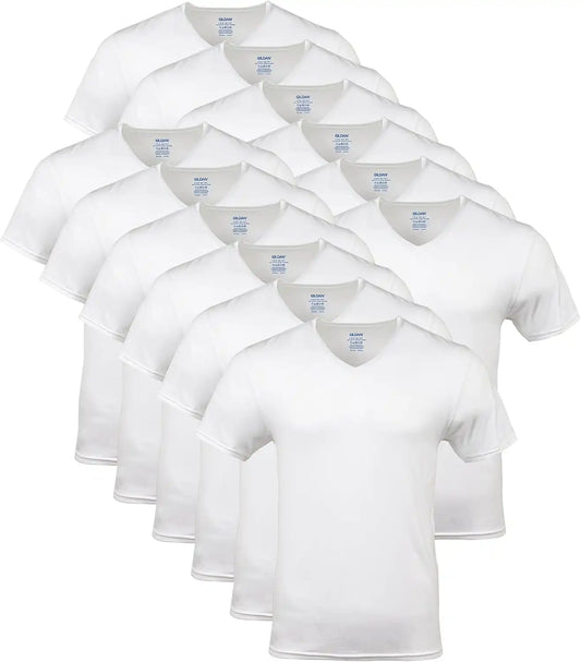 Gildan Men's V-Neck T-Shirts, Multipack, Style G1103