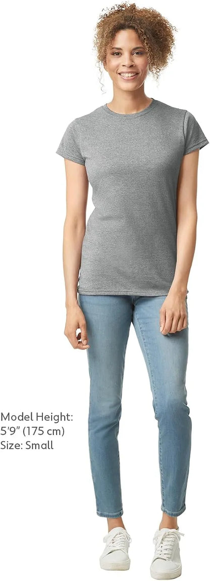 Gildan Womens Softstyle Cotton T-Shirt, Style G64000l, Multipack