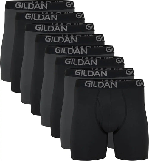 Gildan Men's Underwear Cotton Stretch Boxer Briefs, Multipack