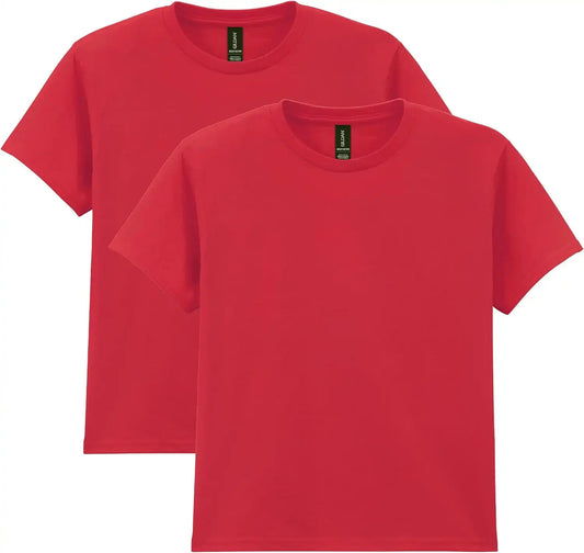 Gildan Unisex-Child Gildan Youth Heavy Cotton T-Shirt, Style G5000b, 2-Pack
