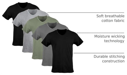 Gildan Men's V-Neck T-Shirts, Multipack, Style G1103