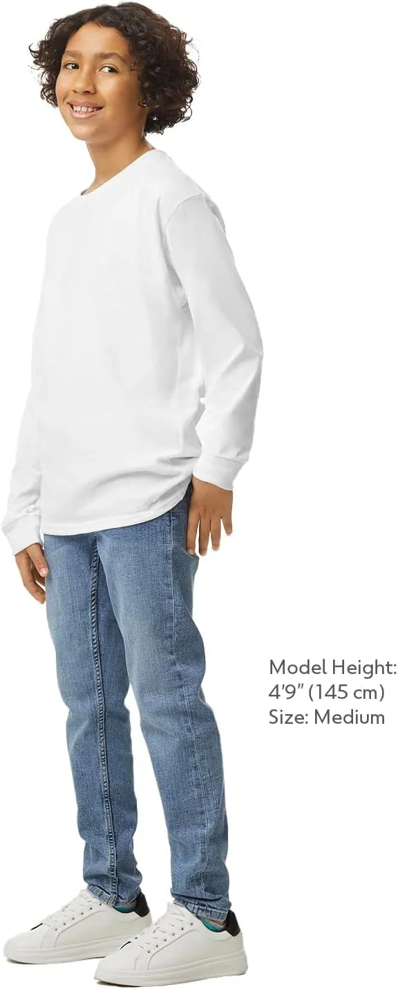 Gildan Youth Ultra Cotton Long Sleeve T-Shirt, Style G2400B, 2-Pack