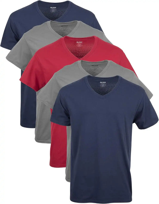 Gildan Men's V-Neck T-Shirts, Multipack, Style G1103