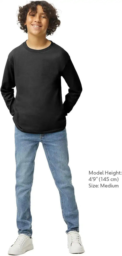 Gildan Youth Ultra Cotton Long Sleeve T-Shirt, Style G2400B, 2-Pack