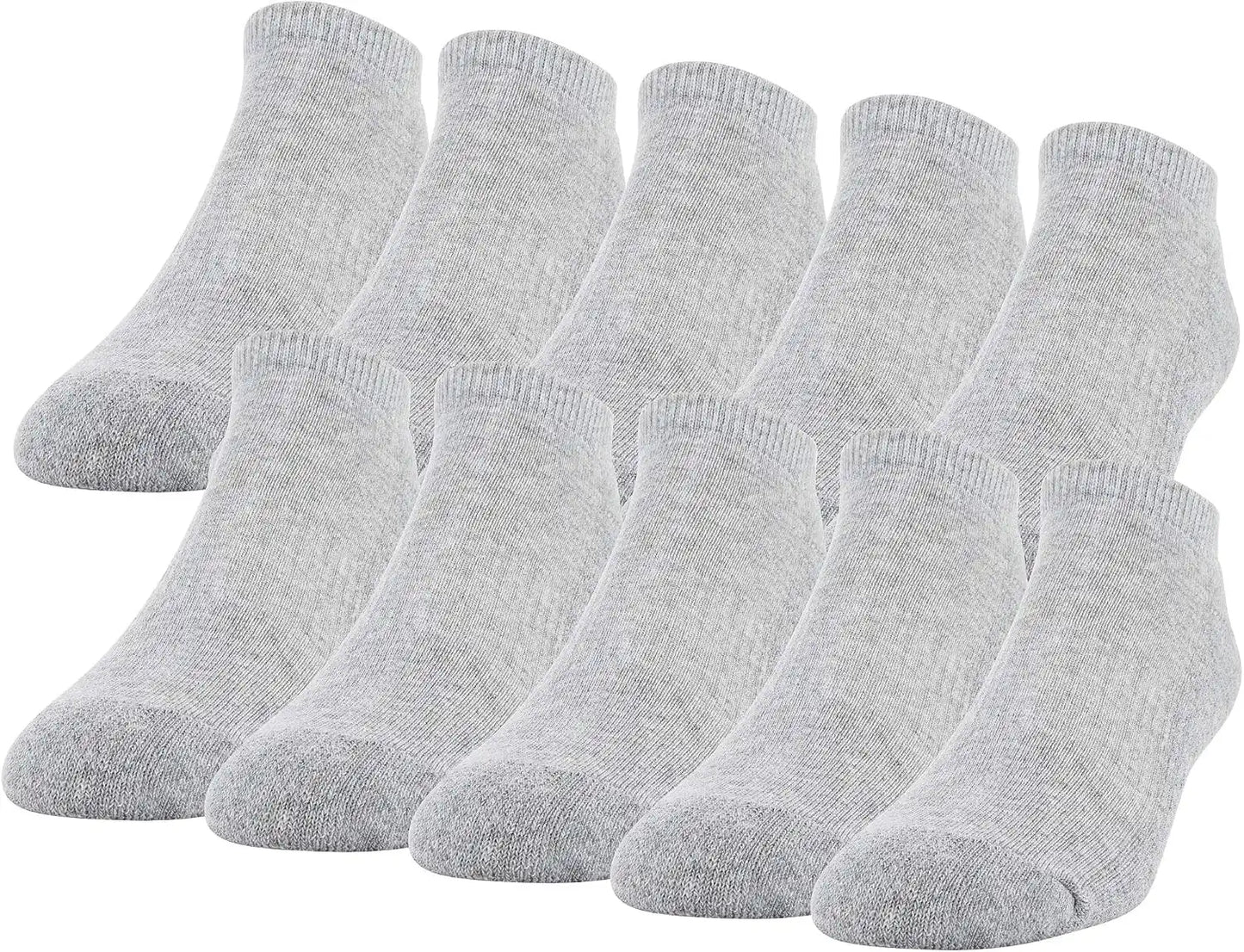 Gildan Men's Active Cotton No Show Socks (10-Pack)
