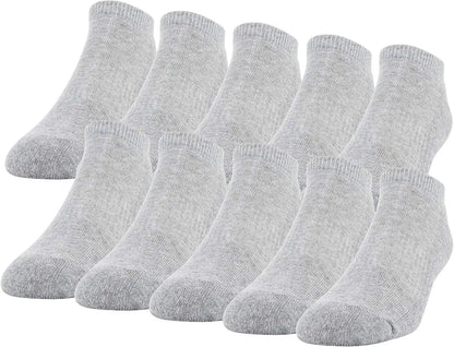 Gildan Men's Active Cotton No Show Socks (10-Pack)