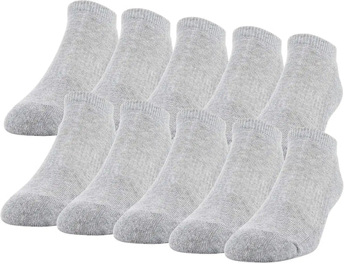 Gildan Men's Active Cotton No Show Socks (10-Pack)