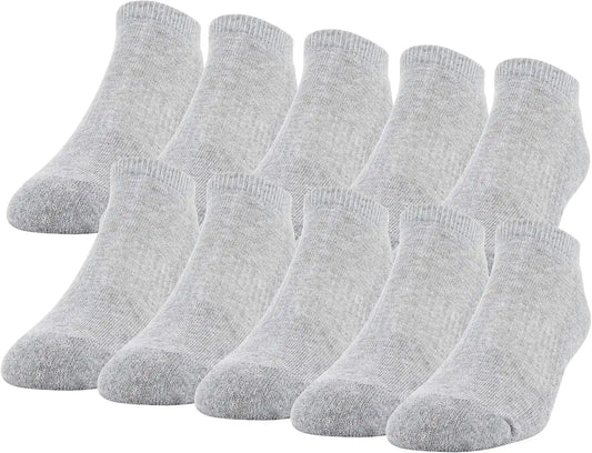 Gildan Men's Active Cotton No Show Socks (10-Pack)