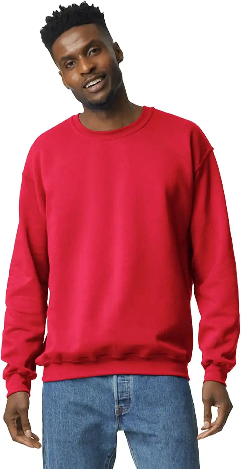 Gildan Unisex Adult Fleece Crewneck Sweatshirt, Style G18000, Multipack