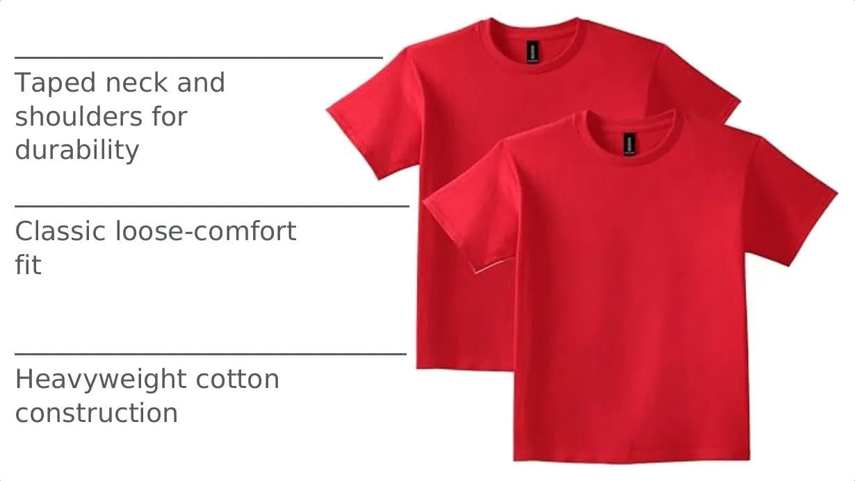 Gildan Youth Ultra Cotton T-Shirt, Style G2000B, Multipack
