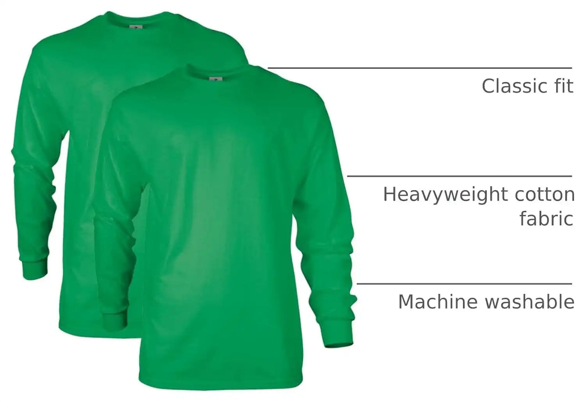 Gildan Adult Ultra Cotton Long Sleeve T-Shirt, Style G2400, Multipack