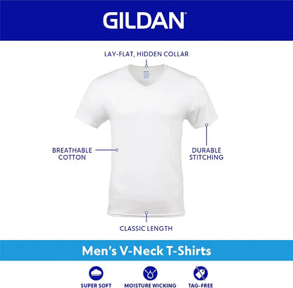 Gildan Men's V-Neck T-Shirts, Multipack, Style G1103