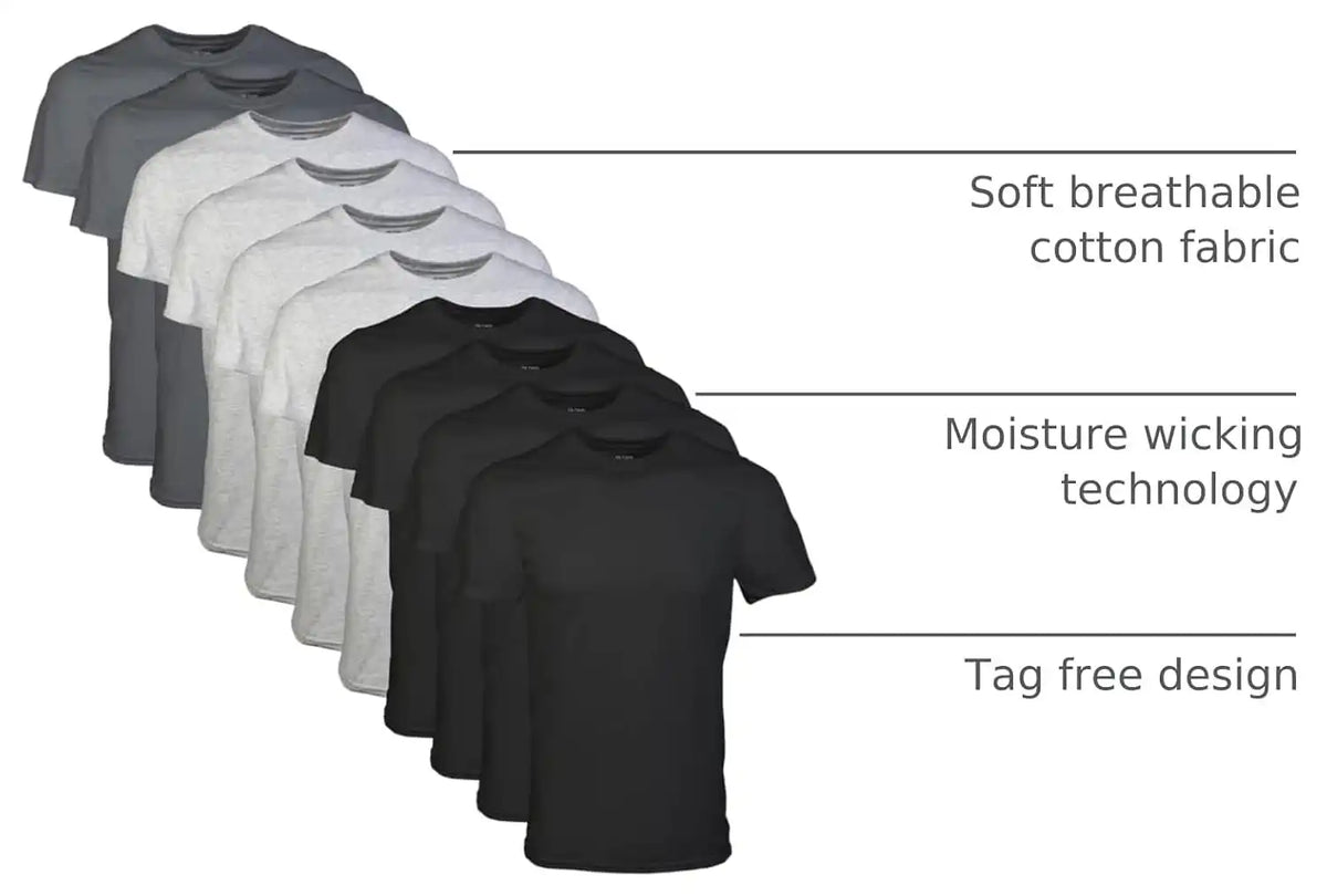 Gildan Men's Crew T-Shirts, Multipack, Style G1100