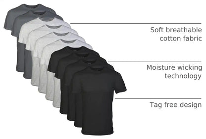 Gildan Men's Crew T-Shirts, Multipack, Style G1100