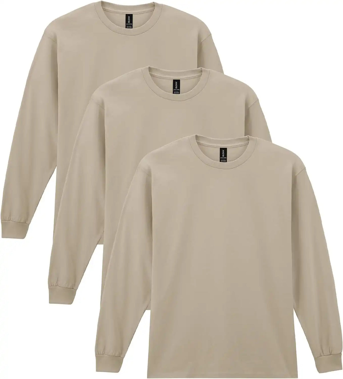 Gildan Adult Ultra Cotton Long Sleeve T-Shirt, Style G2400, Multipack
