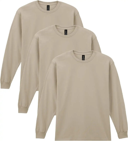 Gildan Adult Ultra Cotton Long Sleeve T-Shirt, Style G2400, Multipack