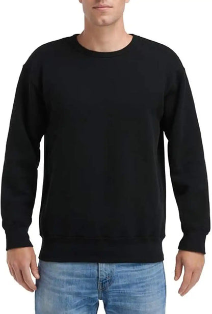 Gildan Hammer Adult Crew Sweatshirt, Large, Black
