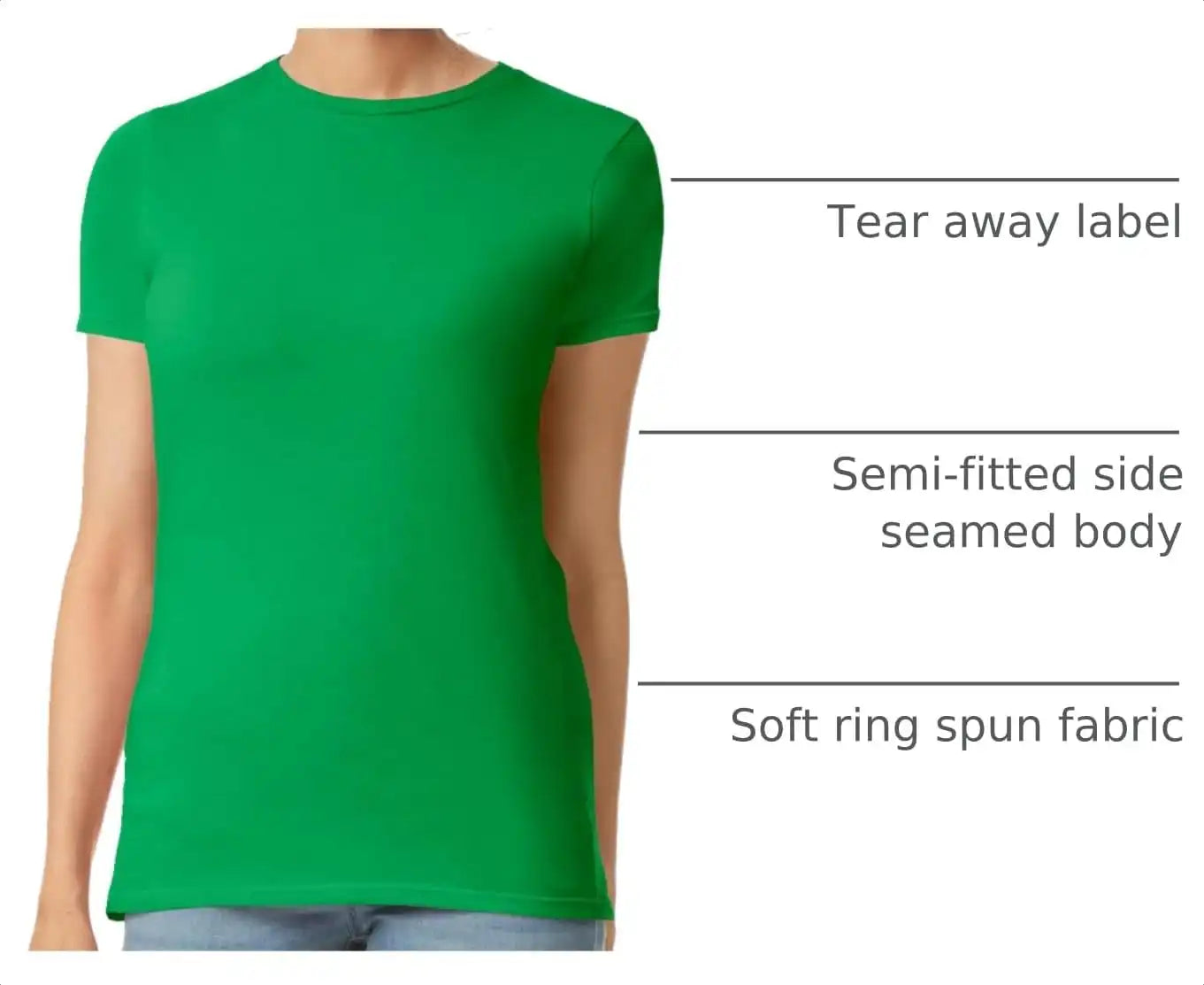 Gildan Womens Softstyle Cotton T-Shirt, Style G64000l, Multipack
