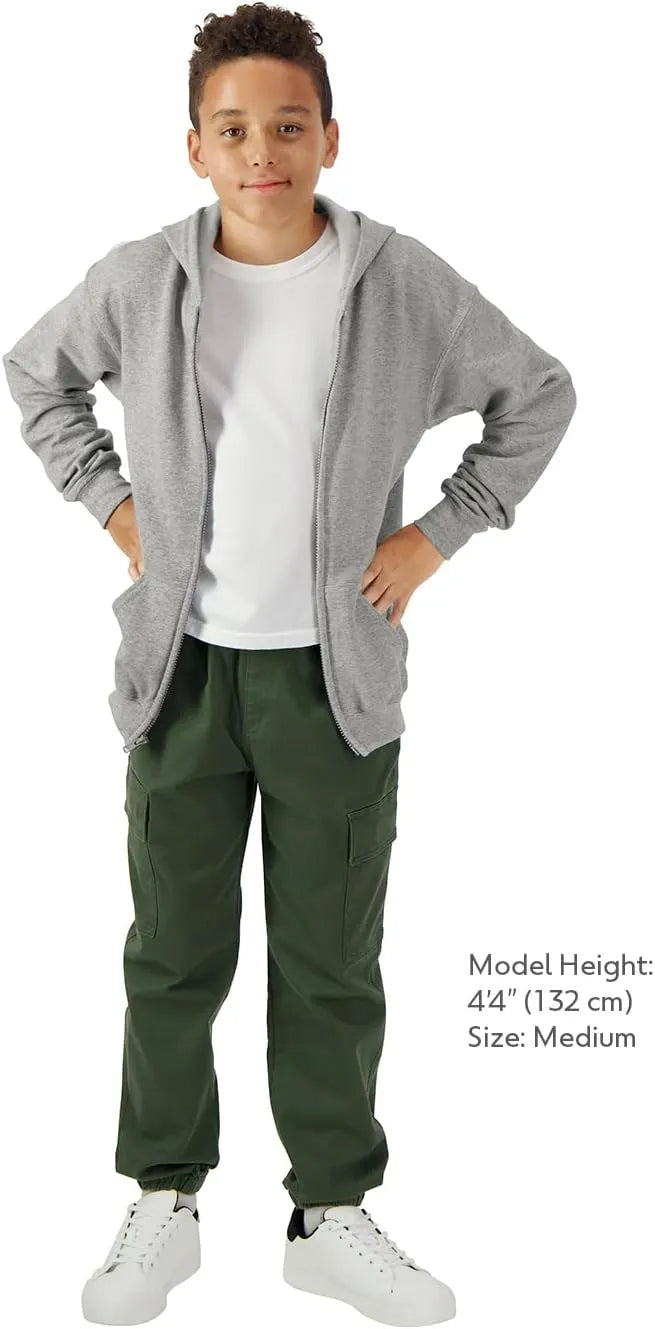 Gildan Kids' Full Zip Hoodie Sweatshirt, Style G18600B