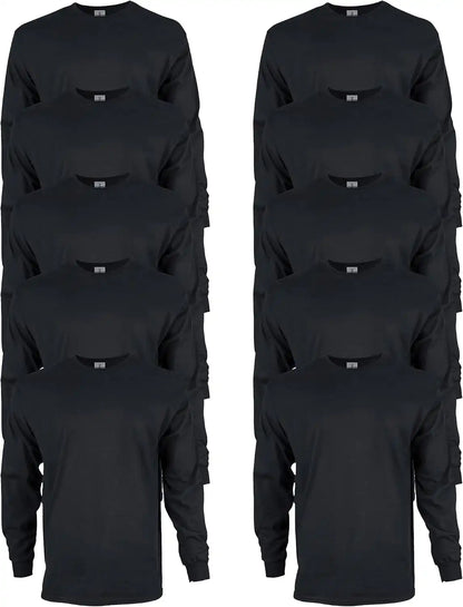 Gildan Adult Ultra Cotton Long Sleeve T-Shirt, Style G2400, Multipack