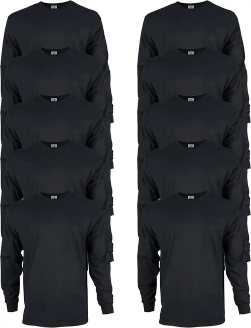 Gildan Adult Ultra Cotton Long Sleeve T-Shirt, Style G2400, Multipack