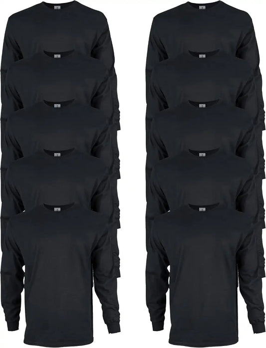 Gildan Adult Ultra Cotton Long Sleeve T-Shirt, Style G2400, Multipack