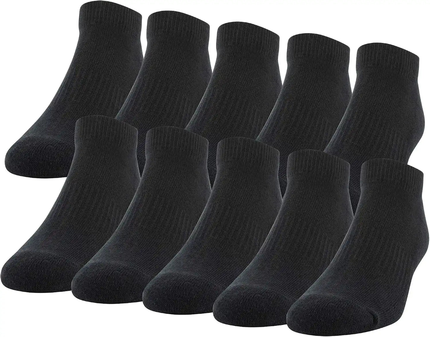 Gildan Men's Active Cotton Low Cut Socks (10-Pairs)