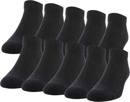 Gildan Men's Active Cotton Low Cut Socks (10-Pairs)