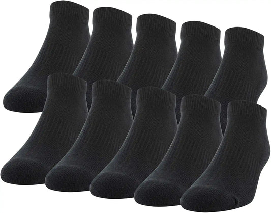 Gildan Men's Active Cotton Low Cut Socks (10-Pairs)