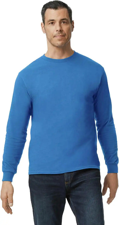 Gildan Adult Heavy Cotton Long Sleeve T-Shirt, Style G5400, 2-Pack