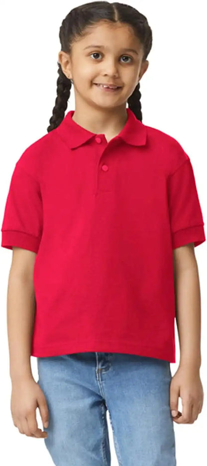 Gildan Kids' DryBlend Short Sleeve Polo, Style G8800b, 3-Pack