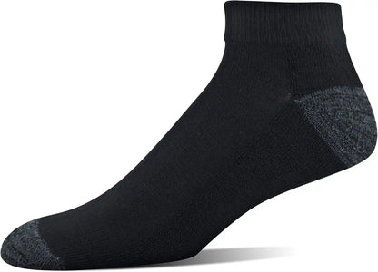 Gildan Men's Polyester Half Cushion Low Cut Socks, 12-pack