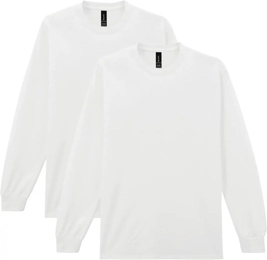 Gildan Youth Ultra Cotton Long Sleeve T-Shirt, Style G2400B, 2-Pack