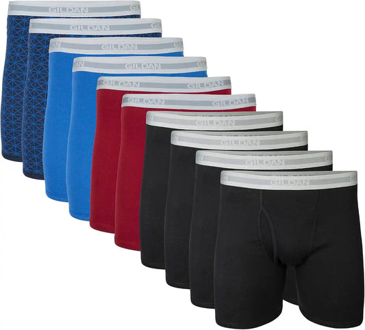 Gildan mens Underwear Boxer Briefs, Multipack
