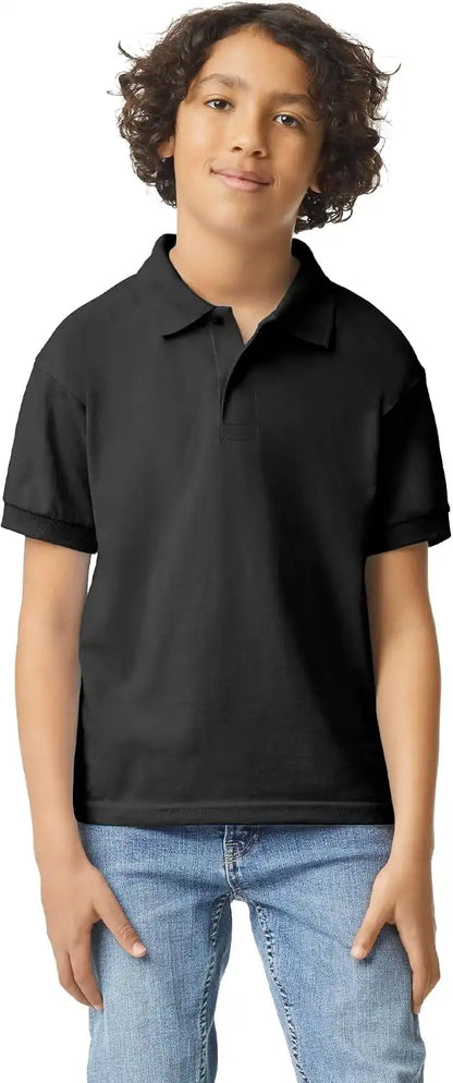 Gildan Kids' DryBlend Short Sleeve Polo, Style G8800b, 3-Pack