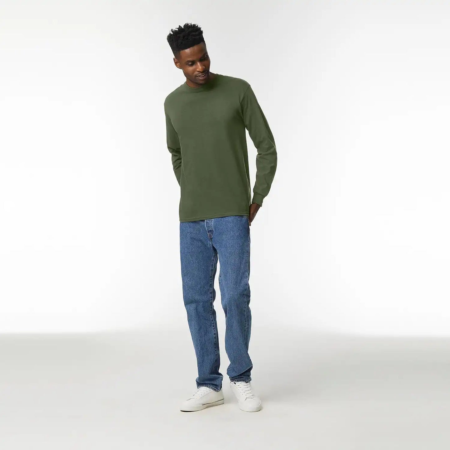 Gildan Adult Ultra Cotton Long Sleeve T-Shirt, Style G2400, Multipack