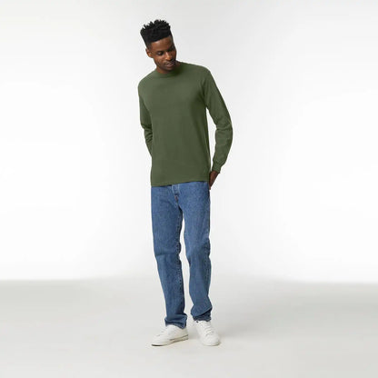 Gildan Adult Ultra Cotton Long Sleeve T-Shirt, Style G2400, Multipack