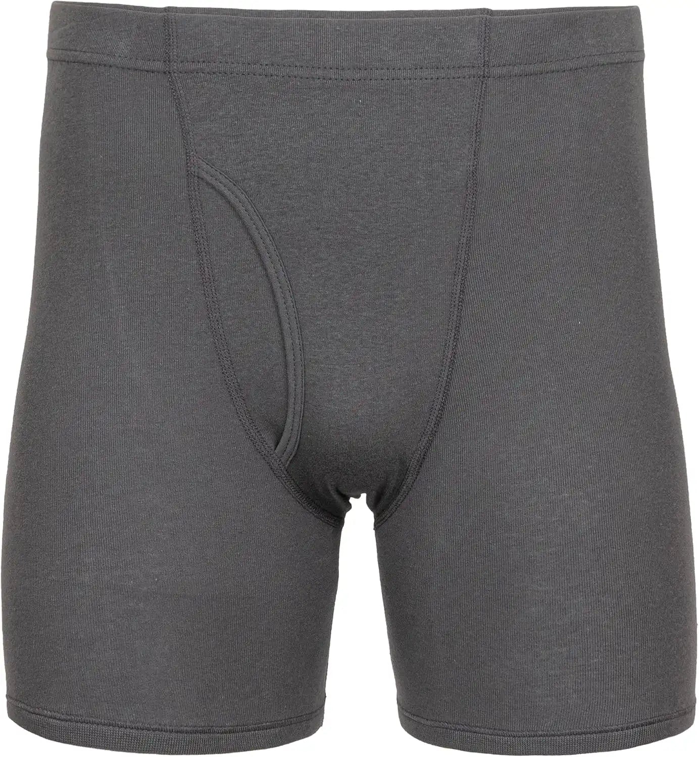 Gildan Men's Underwear Covered Waistband Boxer Briefs, Multipack