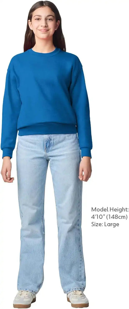 Gildan Kids' Fleece Crewneck Sweatshirt, Style G18000b