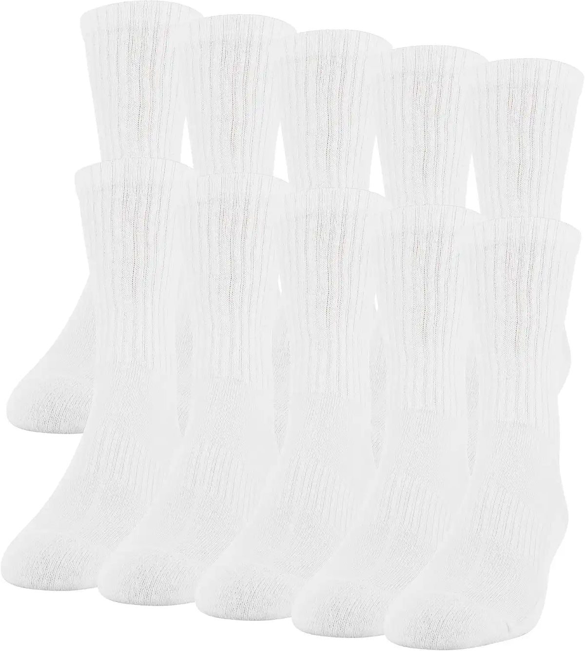 Gildan Men's Active Cotton Crew Socks (10-Pack)