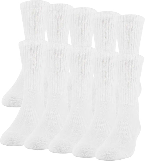 Gildan Men's Active Cotton Crew Socks (10-Pack)