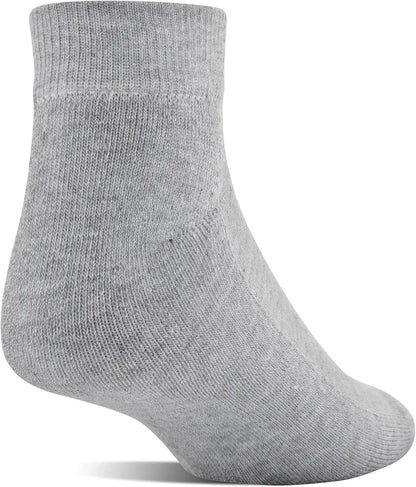 Gildan Men's Polyester Half Cushion Low Cut Socks, 12-pack